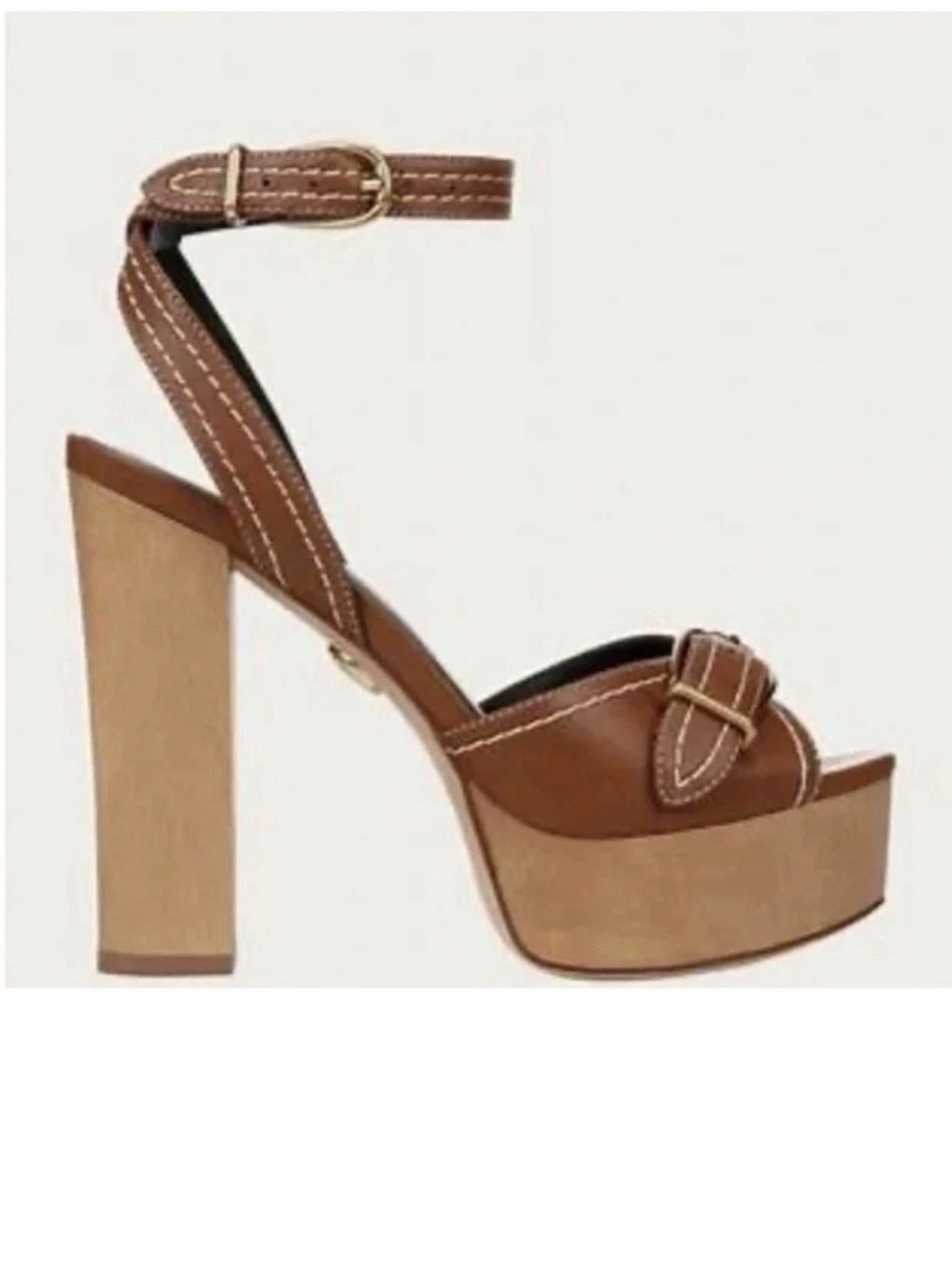 Veronica Beard Leonarda Caramel Leather sandals  Size 8